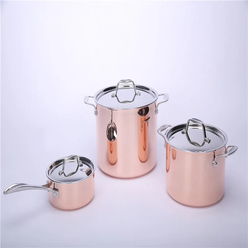 Cookware Sets Soup & Stock Pots And dutch oven, Kitchenware And Copper Cookware Set, Hammer