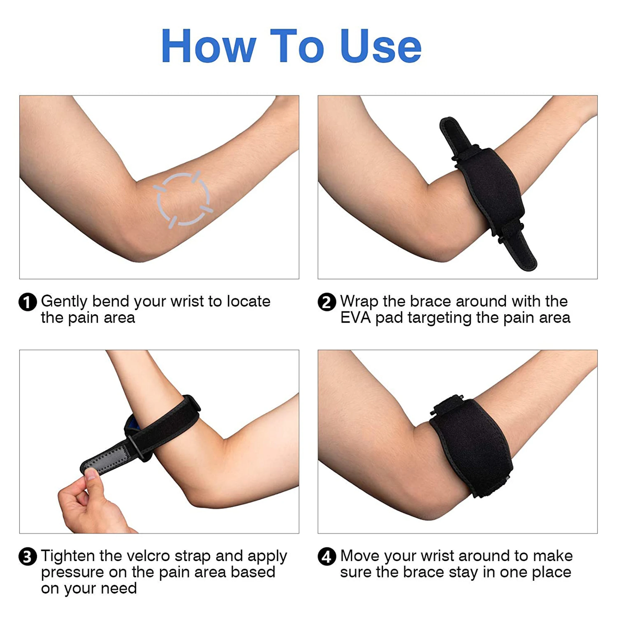 Yangzhou Star Hot Sale Compression elbow pad durable elbow support adjustable elbow brace support