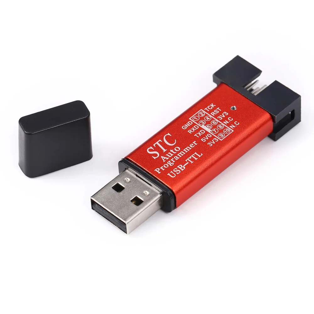 MCU STC 51 Microcontroller Downloader Auto Programmer / 3.3V 5V Universal / Dual Voltage USB to TTL DownLoad Cable