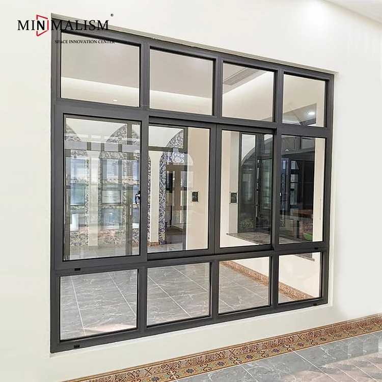 Aluminum Frame Glass Windows With Cheap Price Latest Simple Design Aluminum Sliding House Window