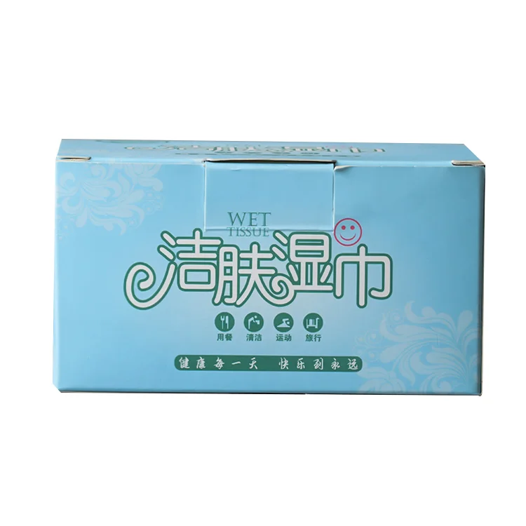 Individual wrapped face hand wet wipes for restaurant hotel shop