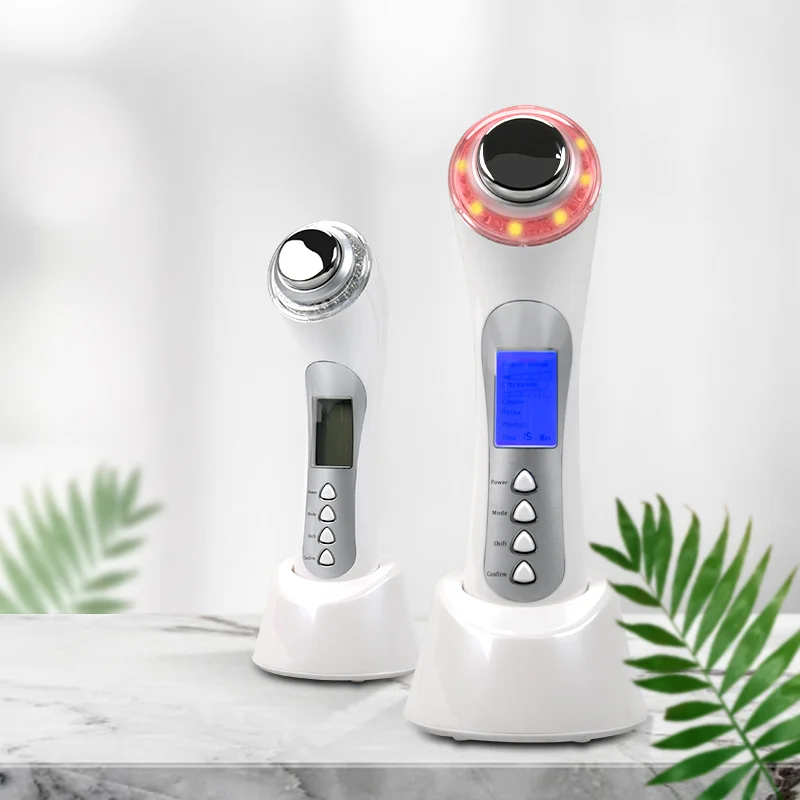 New RF Face Beauty Equipment Supplier Cosmetics Beauty Home Use Ultrasonic Facial Machine Skin Beauty Device