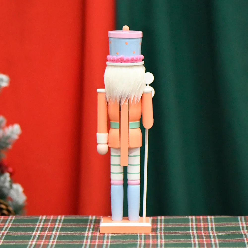 Navidad Декор Cascanueces оранжевый деревянный 12 дюймов рождественские украшения Щелкунчик по конкурентоспособной цене