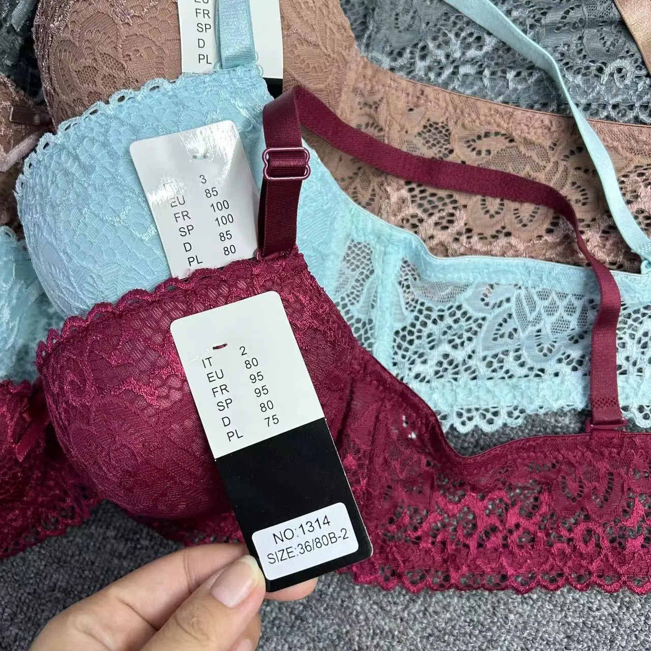 lace double push up wholesale bra underwire for women underwear Africa Egypt