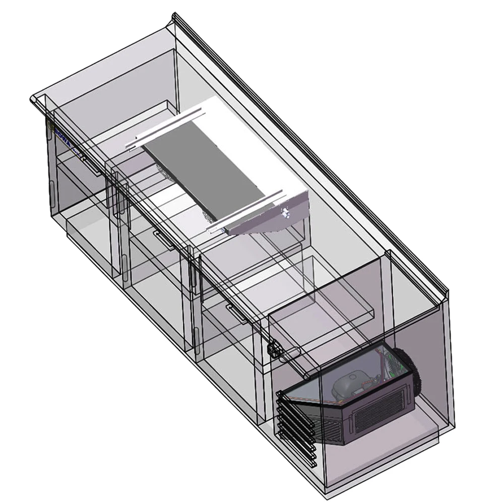 1 to 2HP air Cooler with 10.5sqm Heat Transfer Area Is Designed for Commerce Refrigeration Equipment Such As Experiment Cabinets
