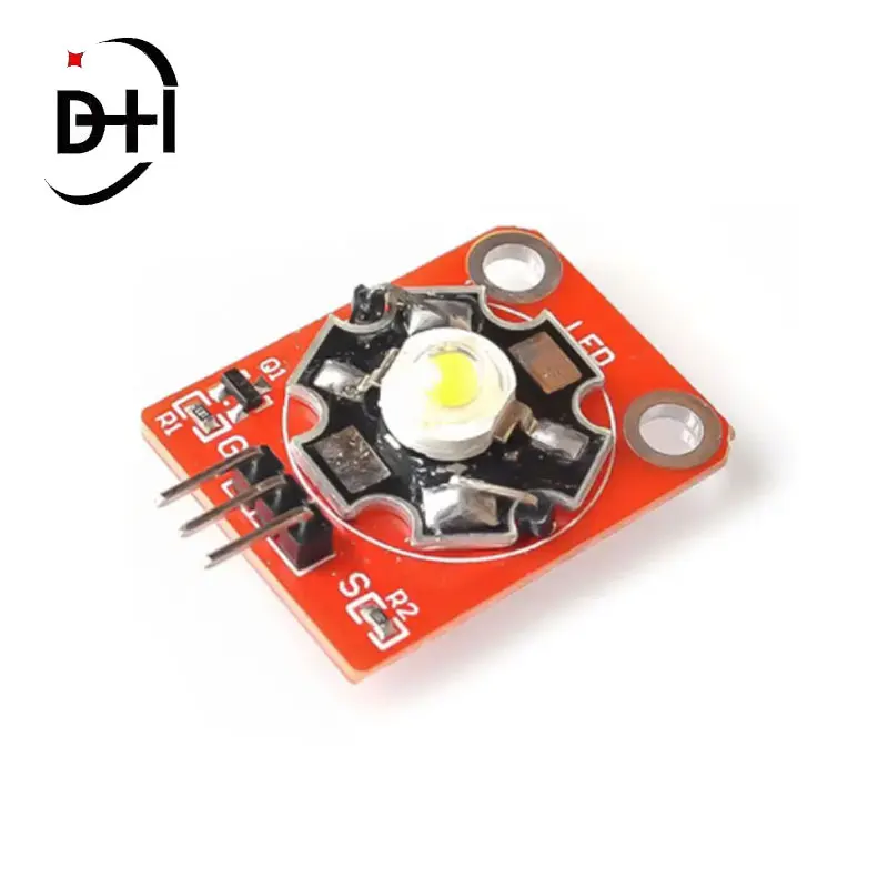 Светодиодный модуль KEYES высокой мощности 3 Вт с шасси печатной платы для Arduino STM32 AVR белый красный желтый синий зеленый фиолетовый светодиодный модуль высокой мощности
