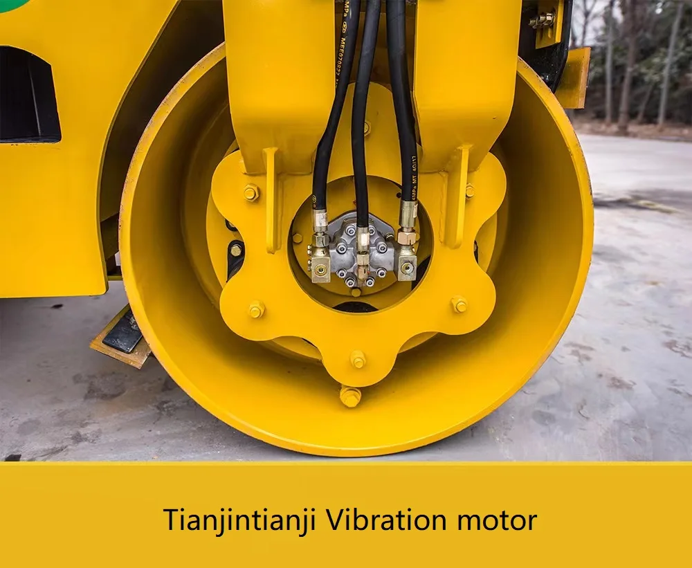 3ton Vibratory Road roller tire combined hydraulic Compactor with double drum for sale
