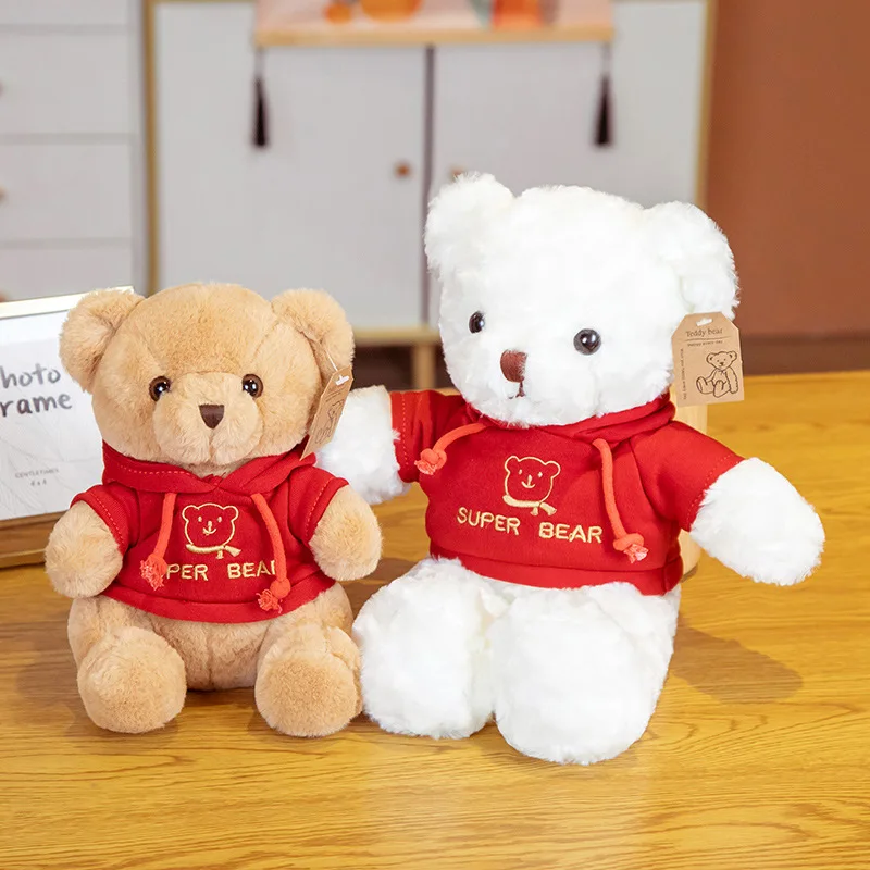 Low MOQ 30CM Teddy Bear Custom Personalized Butterfly Design Stuffed Plush Toy Holiday Gift Teddy Bear Plush Doll