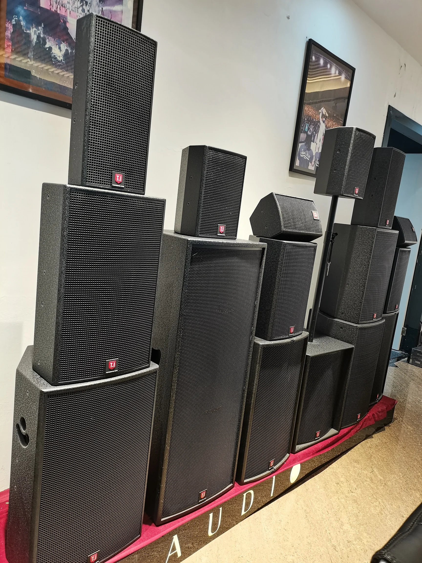 2000W Two-way Coaxial  Powered Full Range Speaker Dual 15 Inch Audio Sound Box Party Speakers