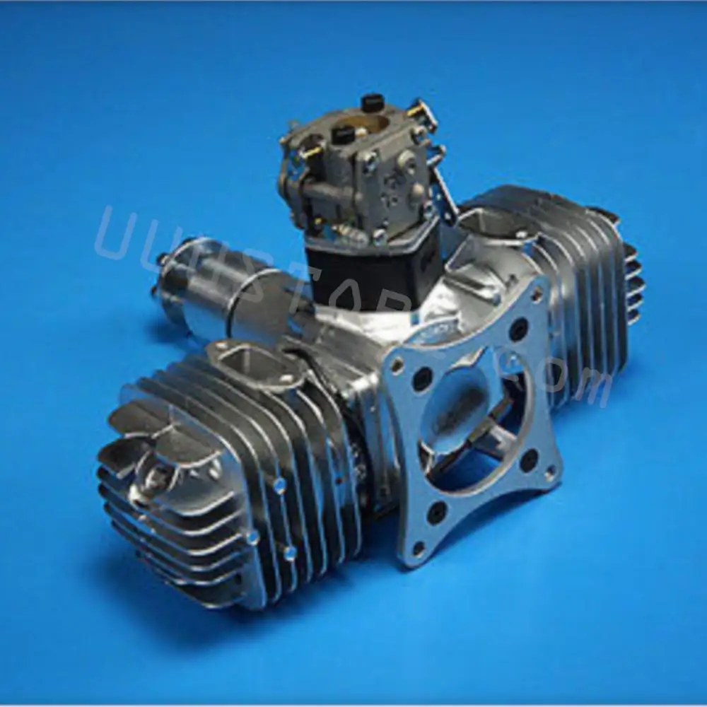 DLE 110CC DLE111 Twin Gasoline Engine W/Electronic Ignition & Muffler For RC Airplane