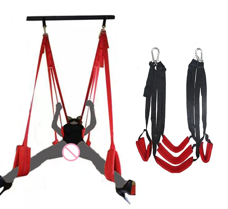 Popular Soft Material Sex Furniture Fetish Bandage Chairs Hanging Door SM Swing Sex Erotic Toys for Couples