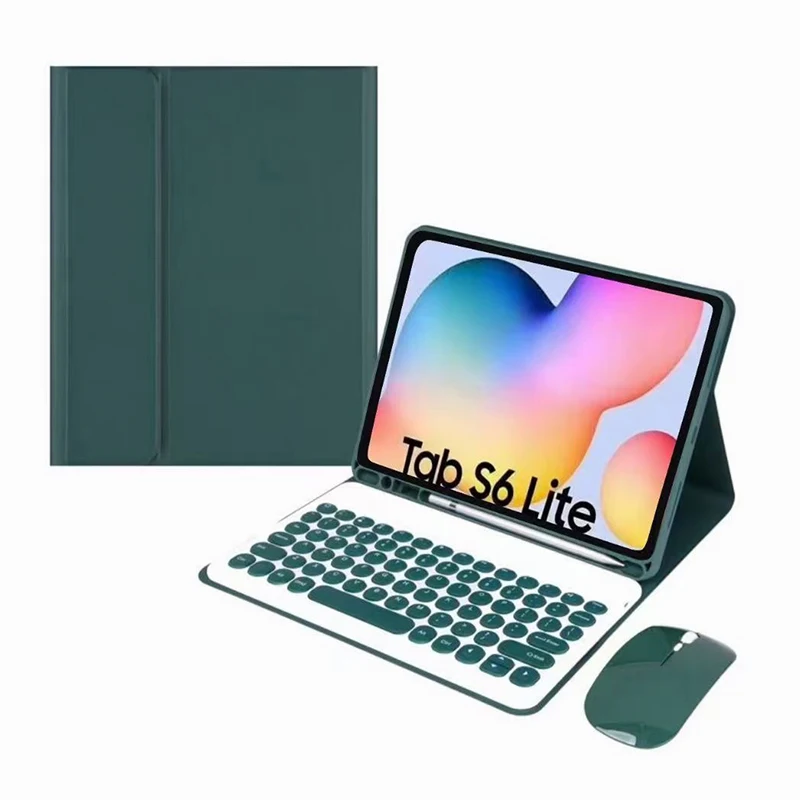 Для планшета Samsung Galaxy Tab S6 Lite 10 4 P610 P615 SM-P610 SM-P615 корпус клавиатуры с Беспроводная мышь PU кожаный чехол для в виде