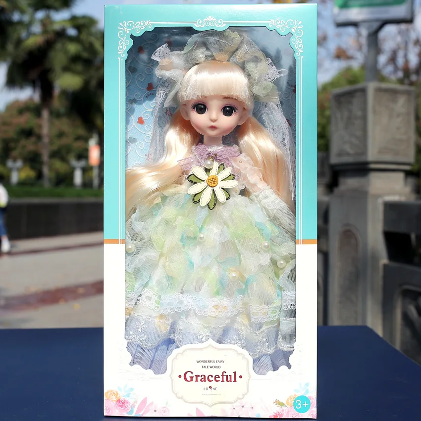 Princess Dress Fashion Accessories Girl Dress Up Doll Toy for Children Fashion Clothes DIY Dress Up Dolls for Girls Gift
