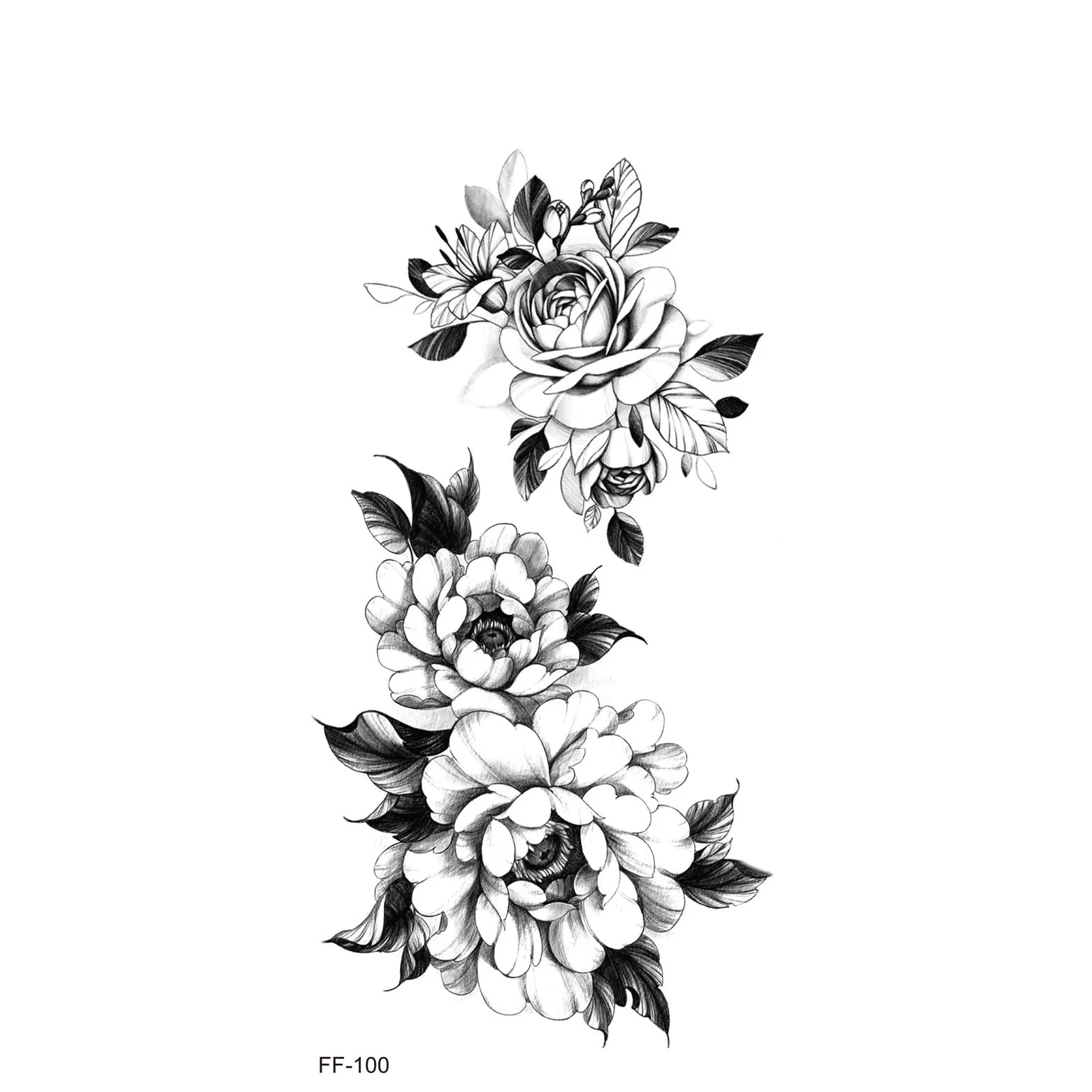 
Plain flower tattoo stickers new waterproof tattoo stickers factory wholesale dark tattoo stickers 