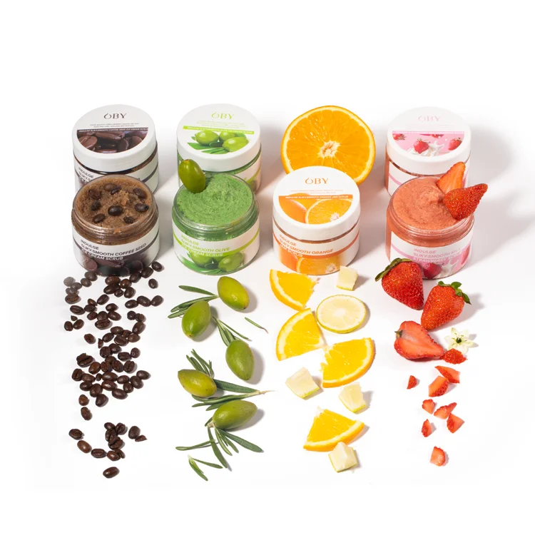 Hot Selling Lightening Whitening Body Scrub brightening coffee body scrub wholesale skincare ice cream orange jam body scrubs