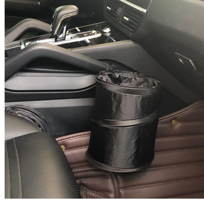Foldable Pop-up Bucket Oxford Cloth Car Trash Can Multifunctional Vehicle Garbage Can for Car