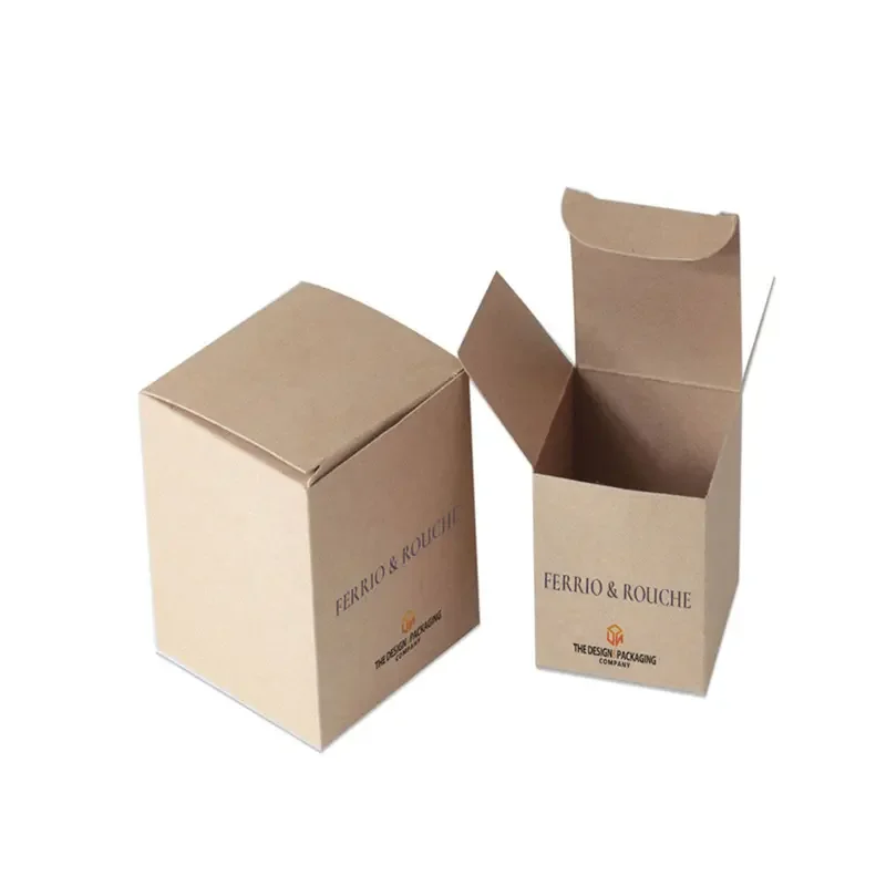 Recycled Materials Foot Shape Kraft Paper Box for Baby Shower Candy Box Party Decoration Sweet Box with Ribbon