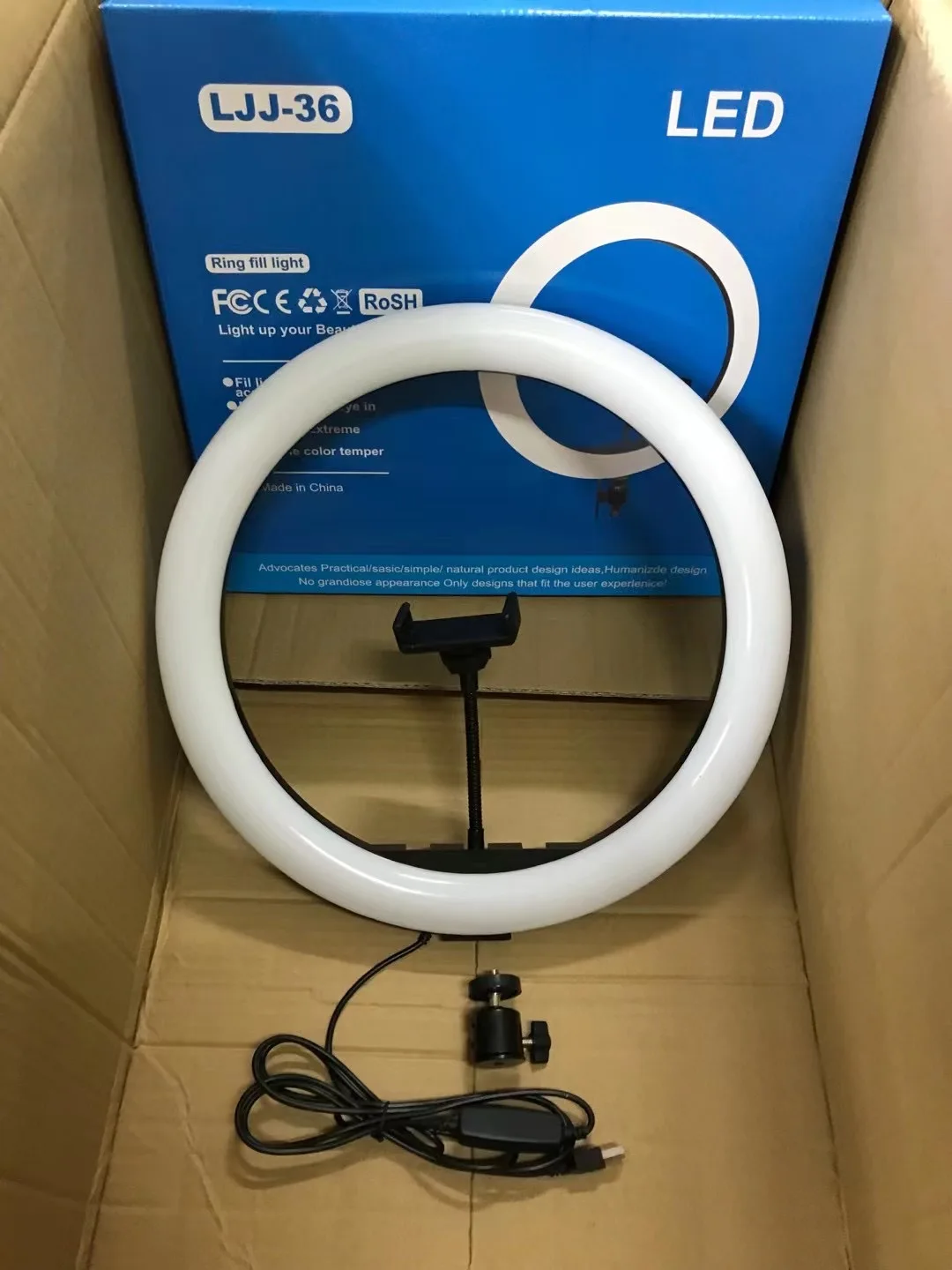 Professional 14 inch LED Ring Light  Dimmable Lighting .Photo-Shoot.Video Shoot. Live Stream.Makeup