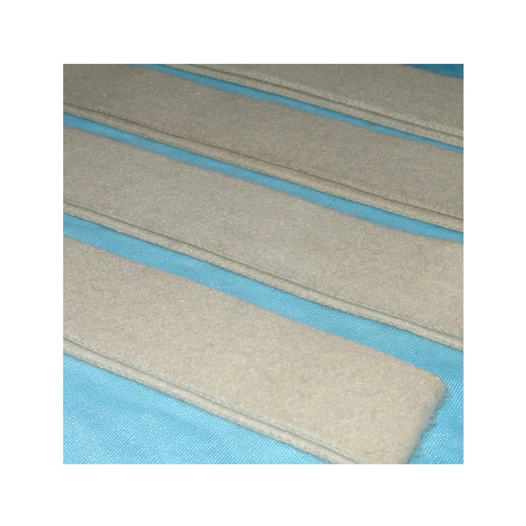 HL--038 Direct Wholesale Roving Frame accessories Clean White Wool Velvet Belt