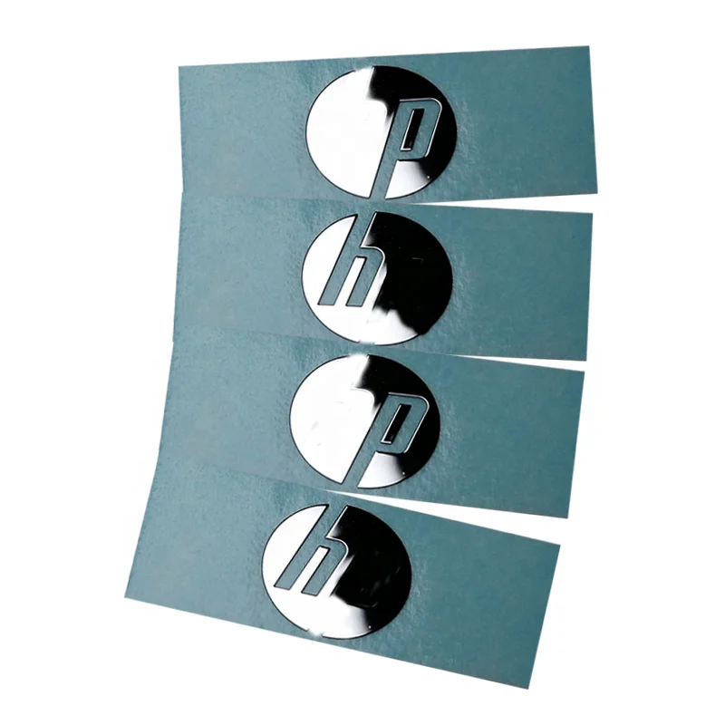Custom Logo 3d Embossed Label  metal nickel sticker