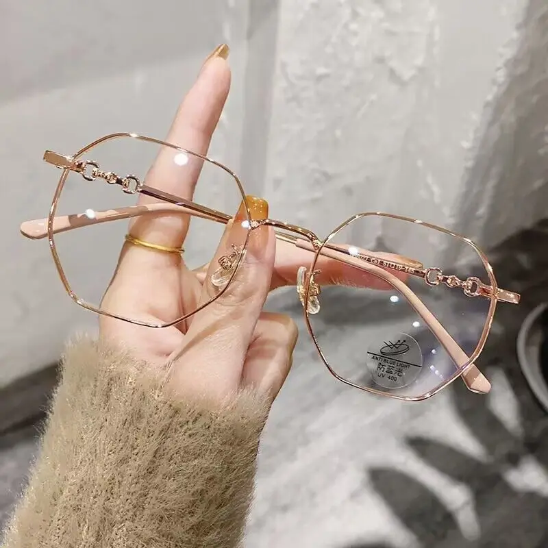 Sexy Luxury Women Eyeglasses Frame 2024 Brand Design Myopia Eyewear Ladies Anti Blue Light Glasses