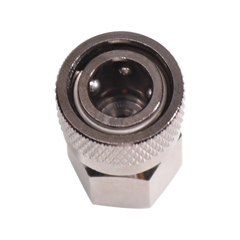 Paintball PCP HPA Stainless Steel Female Quick Disconnect Adapter Adaptor 8mm Nipple Plug 1/8NPT, M10*1, 1/8BSPP