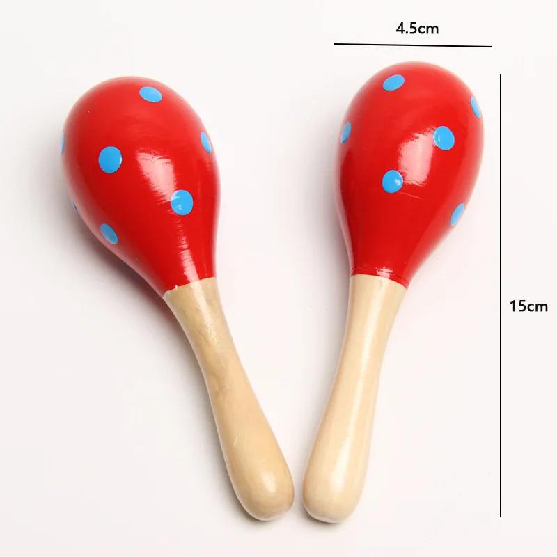 Детские Образовательные деревянные музыкальные игрушки Maracas персонализированный цветной песочный молоток для