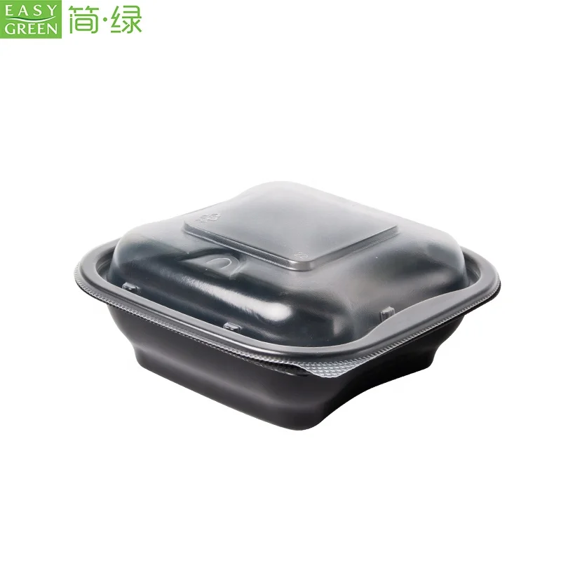 
Disposable OEM restaurant take away plastic pp microwavable food container with lid 
