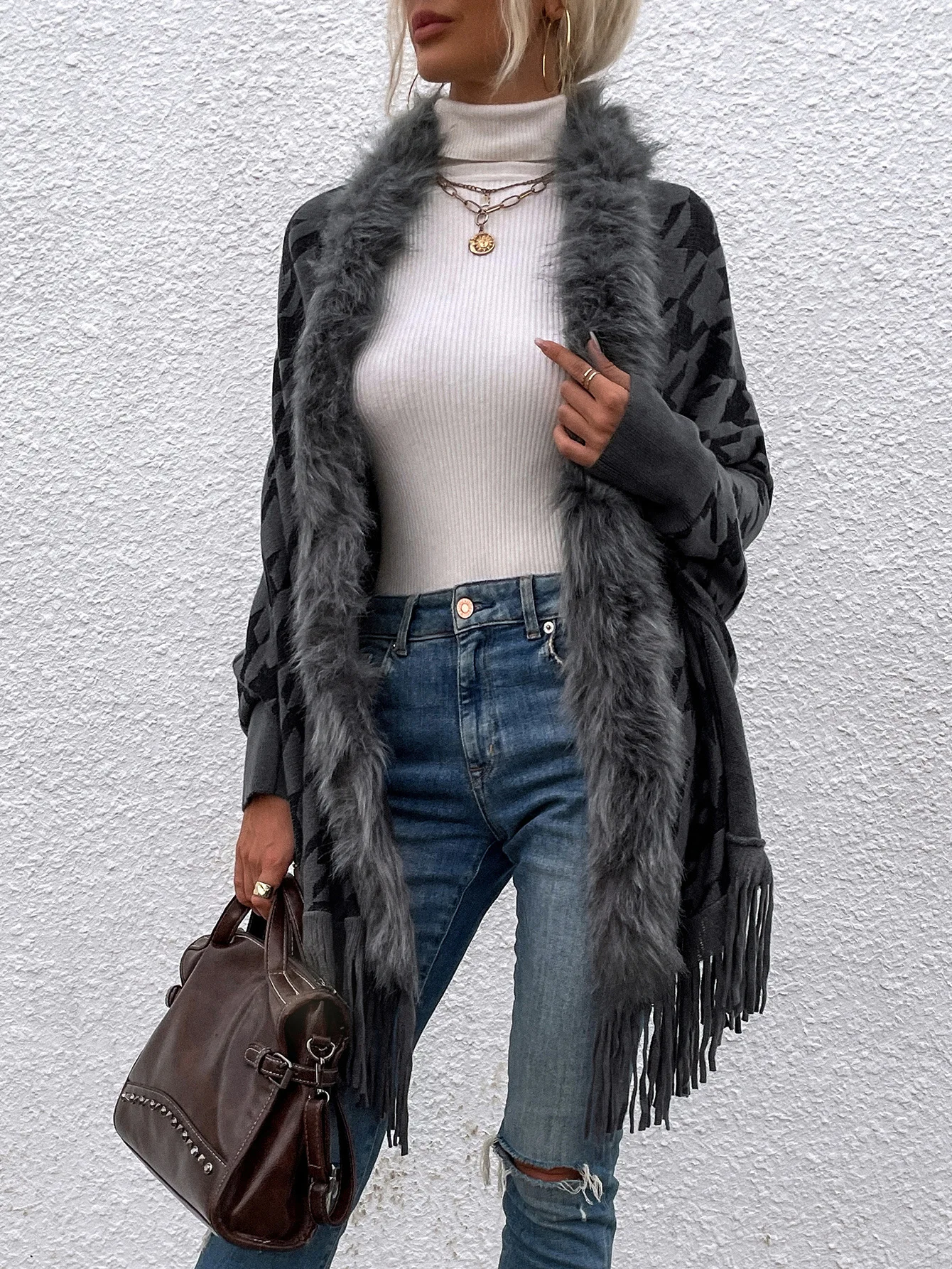 womens clothes fall 2022 faux fur coats for ladies long sweater cardigan women