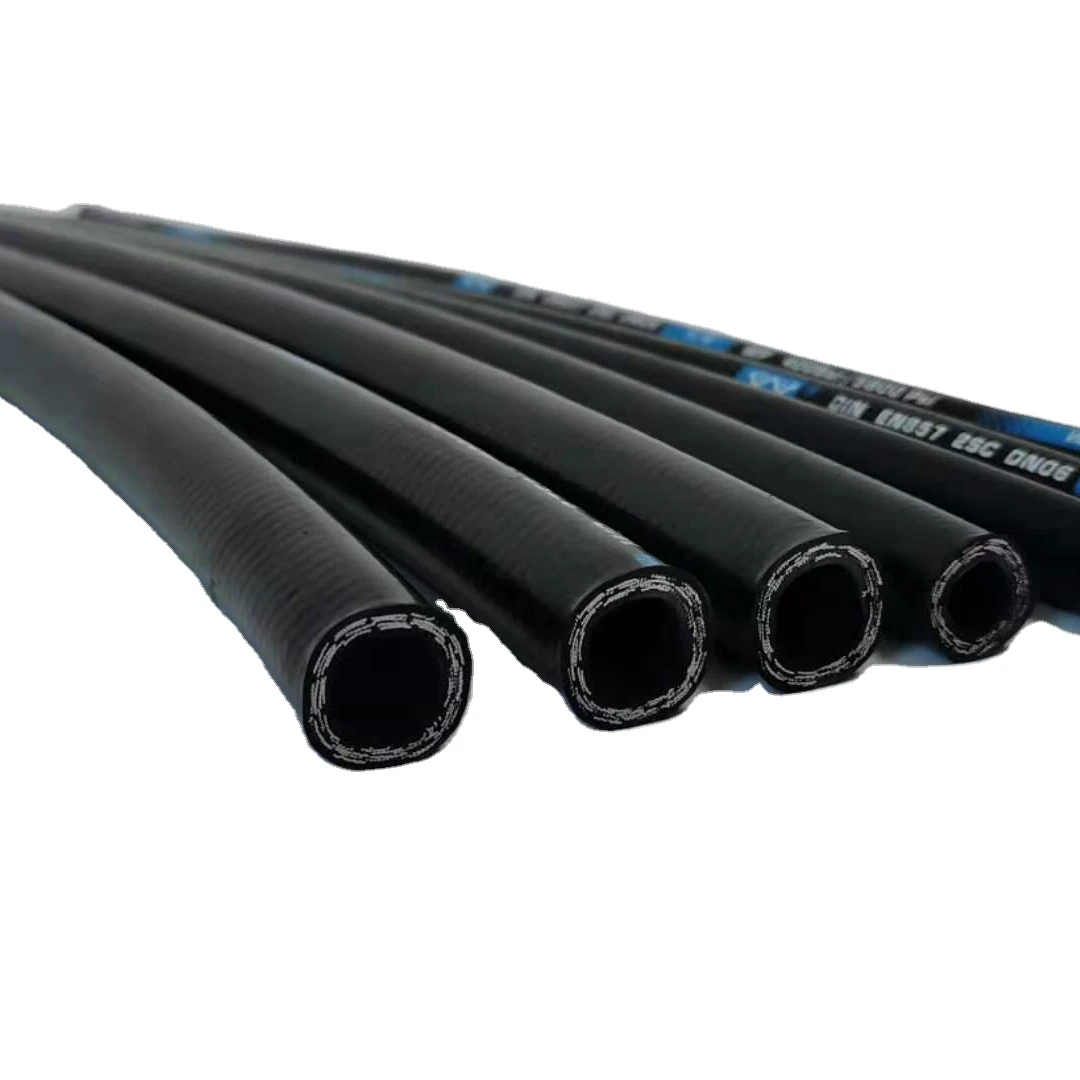 DIN EN 857 2SC 1/4' compact hydraulic hose steel wire braided hydraulic hose