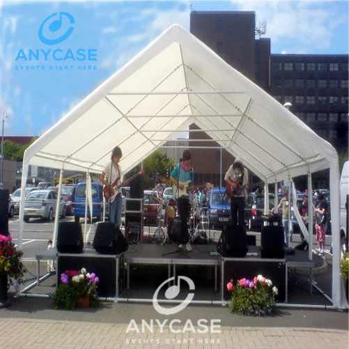 Super loading capacity used portable wedding stage four legs panels for sale