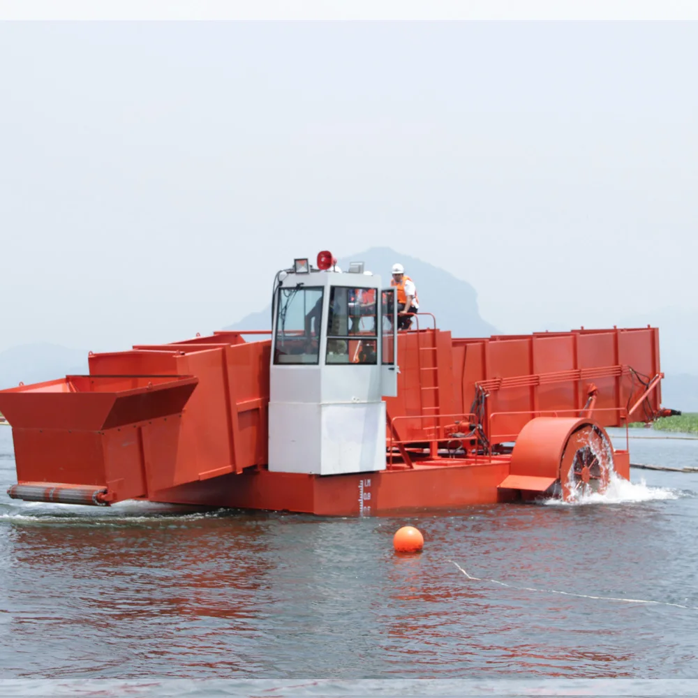 Water Hyacinth Barge Used With Aquatic Weed Harvester For Sale