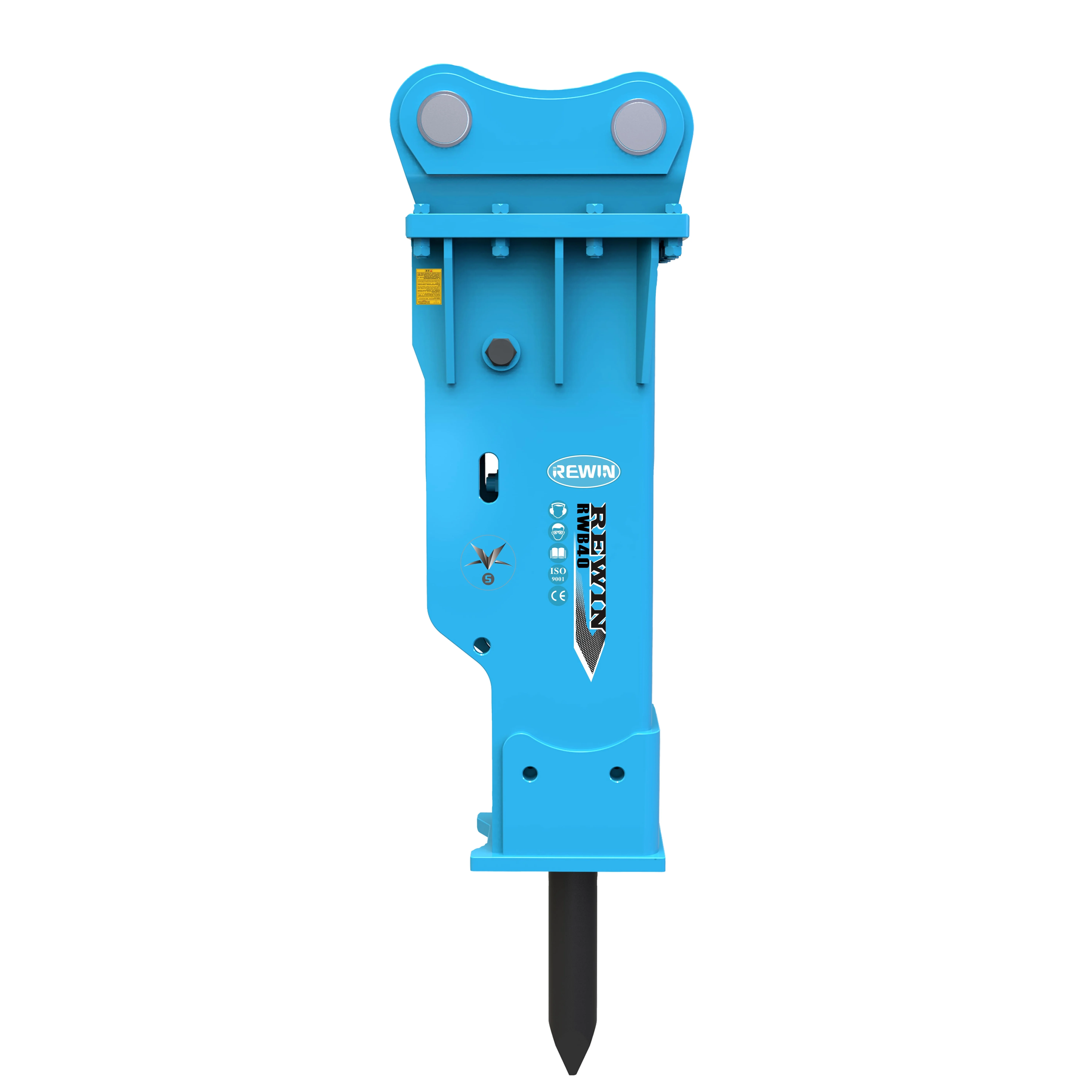 High Quality 40mm box type REWIN RWB40 hydraulic rock breaker for 0.8 TO 2.5 Ton excavator SB10
