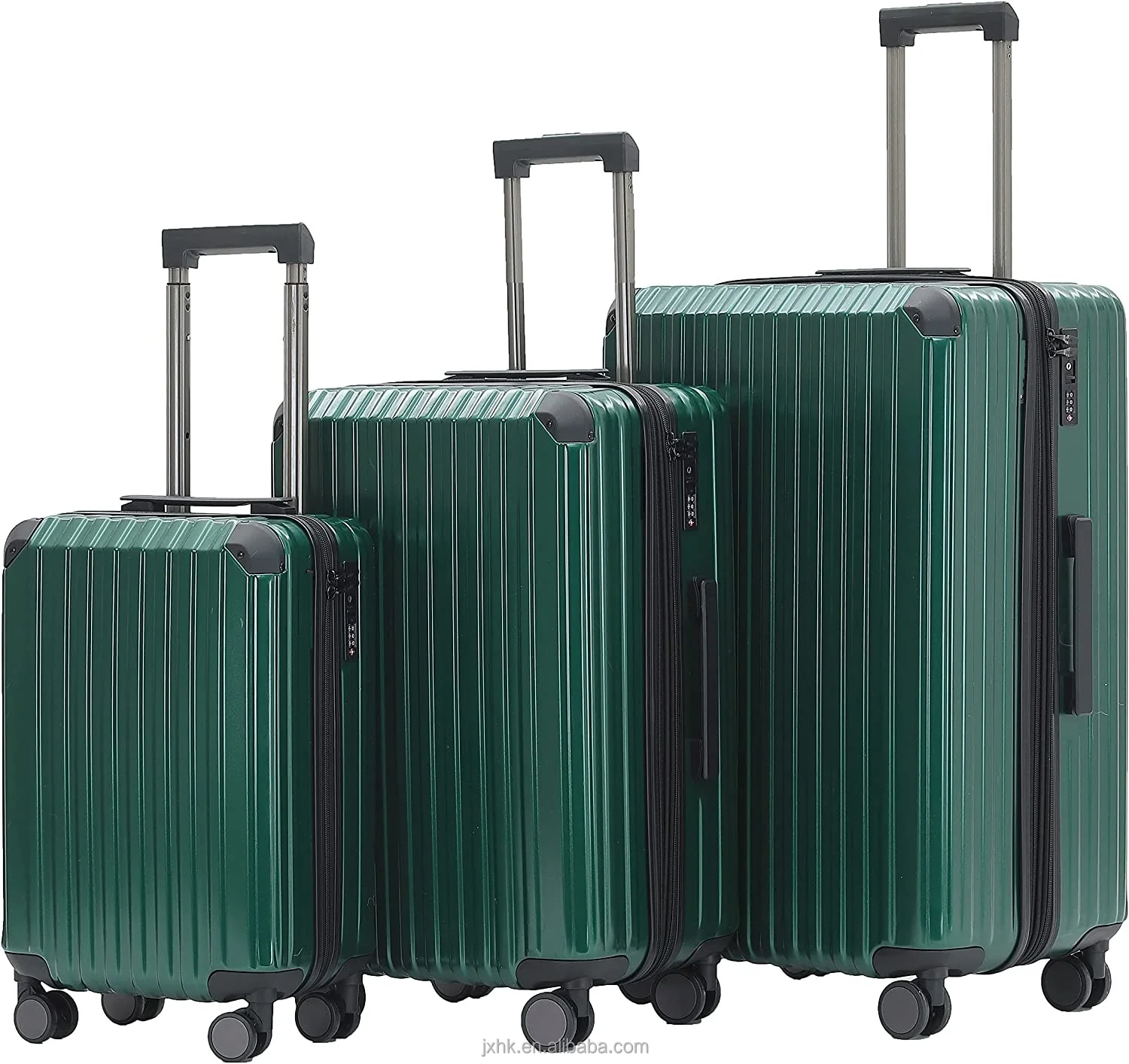 New Design Carry on ABS suitcase set upright trolley bags personalized luggage bags wheel rolling travel set 3PCS set