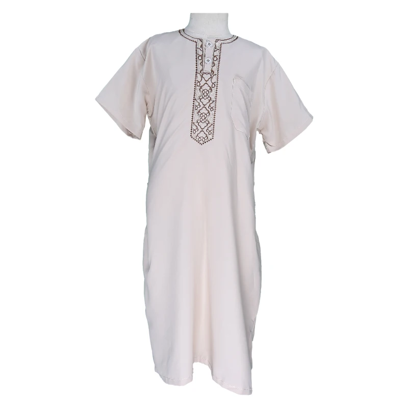 2024 Factory Direct Sales Fashion High Quality Splicing Sell Good Arabic Thobe Alharamain Jubba For Boy