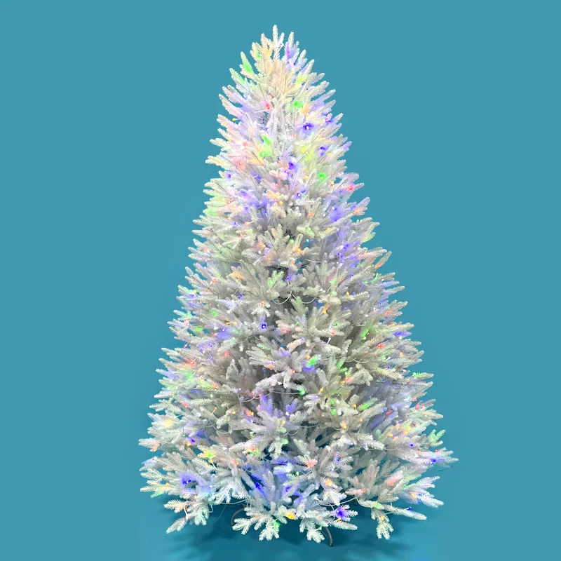 5ft 6ft 7ft Full Fat White Premium Realistic White Pe Hinged Unlit Artificial Christmas Tree