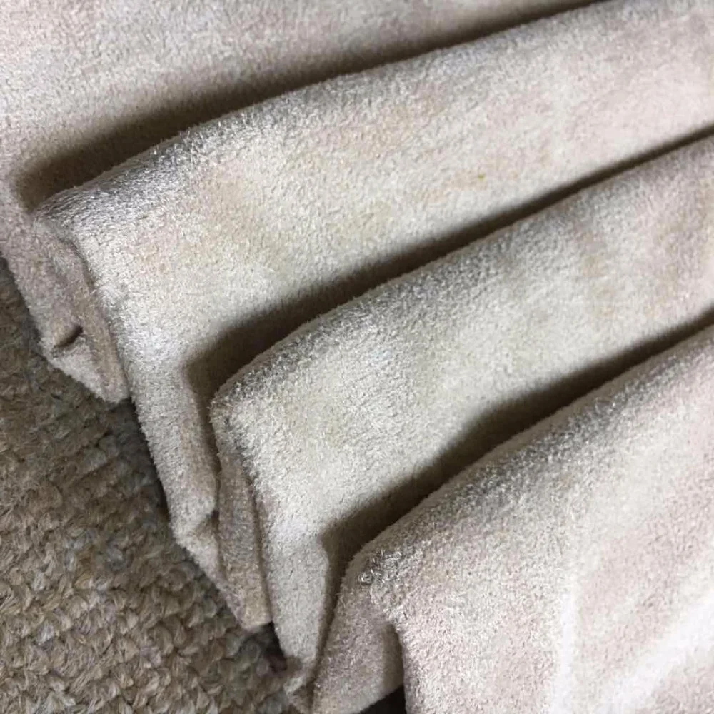 Stretch suede fabrics are suitable for clothing coats and polyester fabrics for household items