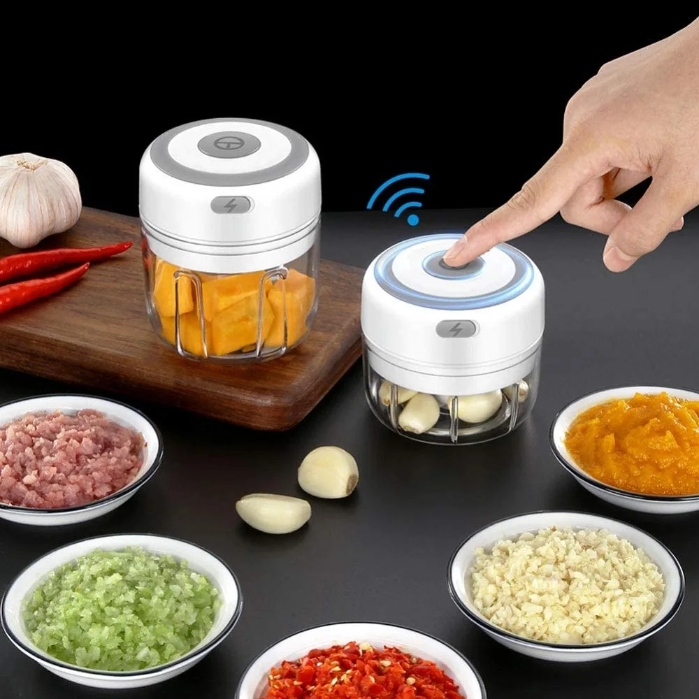 
Mini USB Wireless Electric Food Chopper for Vegetable Chili Meat Garlic 