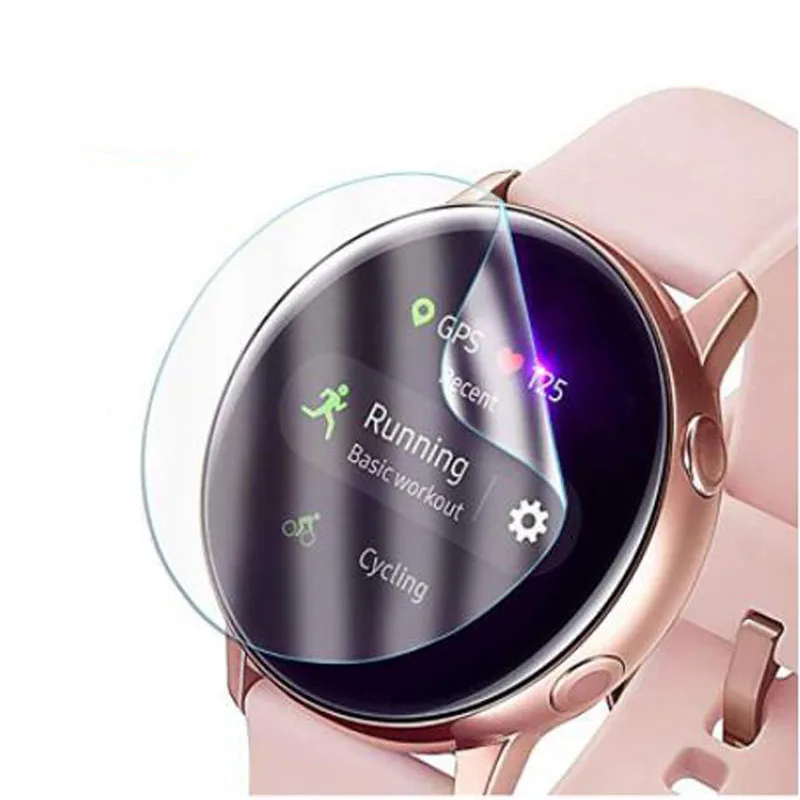  Мягкая Гидрогелевая пленка для Samsung Galaxy Watch Active 1 2 40m 44 мм 3 шт. защитная экрана