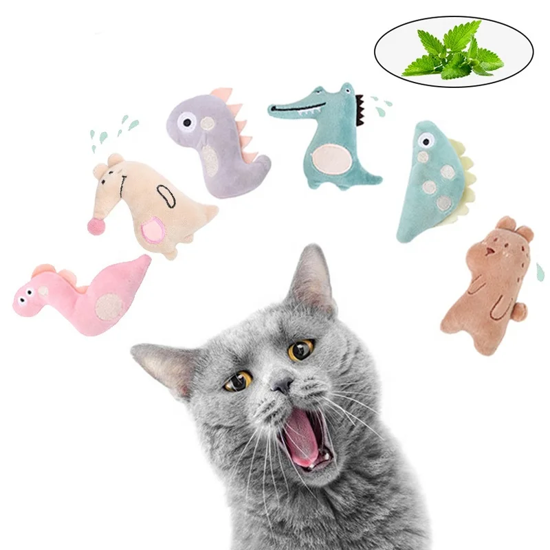 Cute Cartoon Shape Mouse Soft Cat Stuffed Animal Plush Toy with Catnip