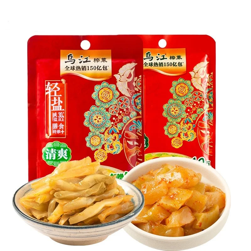 Wujiang Fuling Refreshing Taste Mustard Tuber Pickles Vegetables and Appetizers for Breakfast Served With Porridge and Shreds