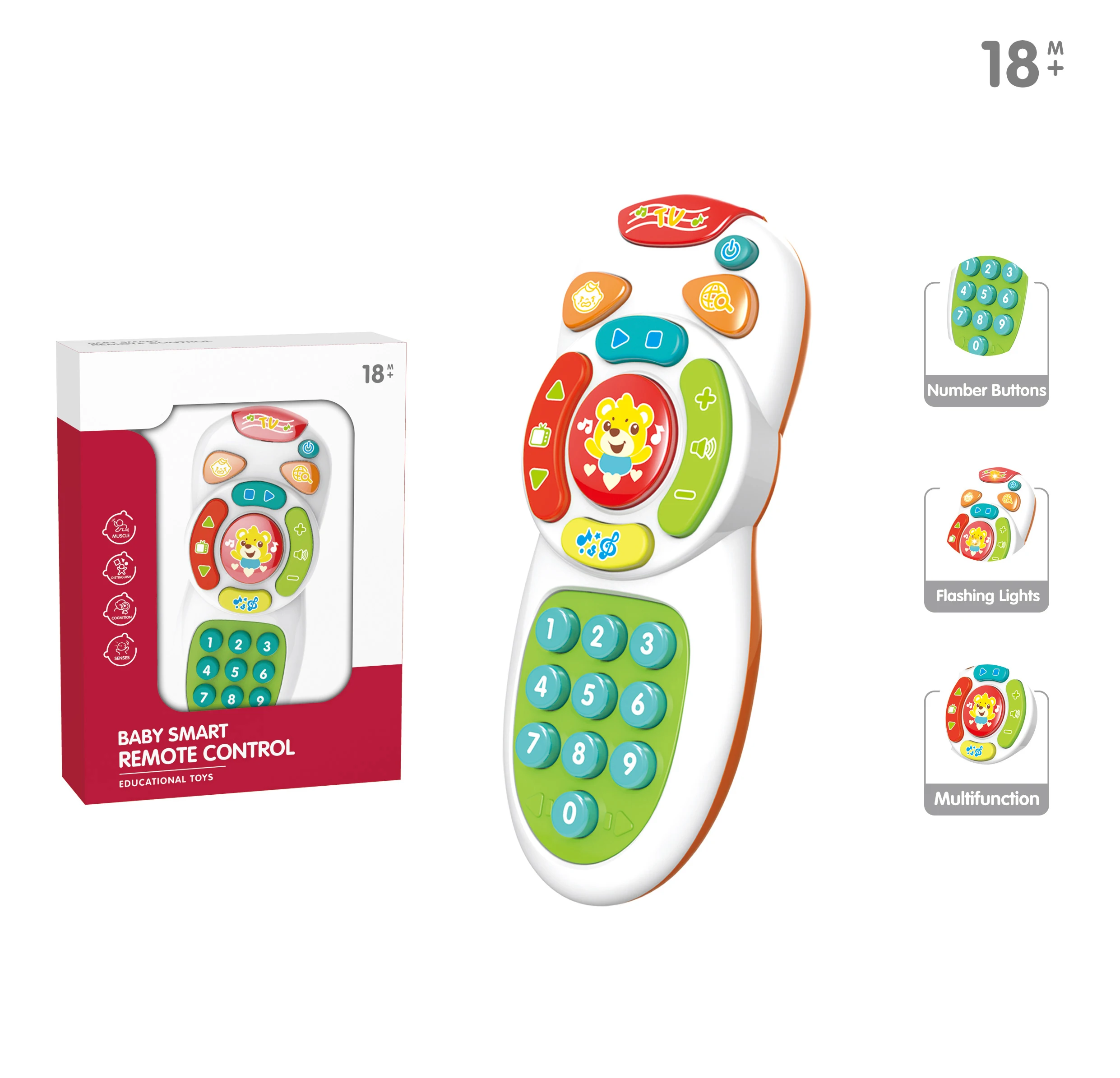 Kids baby toys smart mobile phone musical sound learning educational plastic cell phone toy