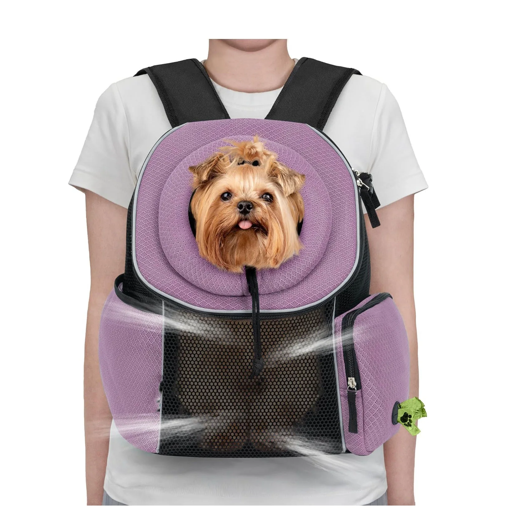 CPC Adjustable Small to Large Pet Cat Dog Backpack Carrier for School Travel and Cat Carrying Bag