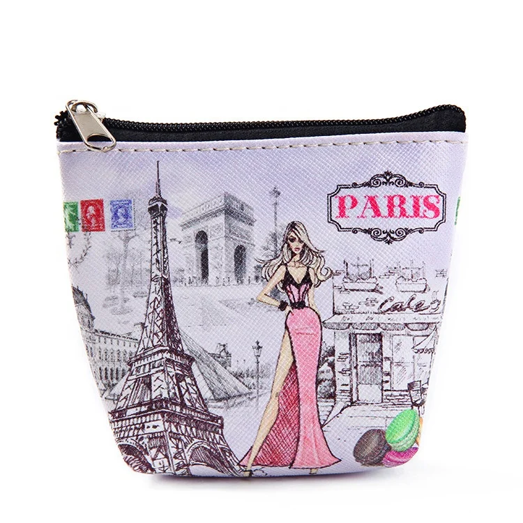 Customized Souvenirs Cities Paris  PU Kids Wallet