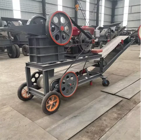 Mobile Jaw Crusher With Belt Conveyor