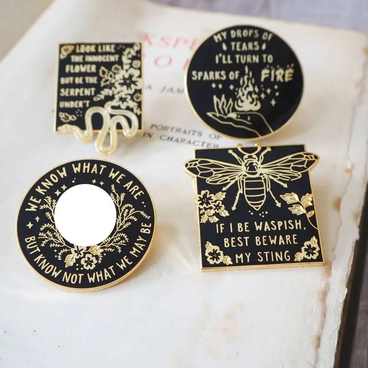 2024 NEW 3D HARD ENAMEL PINS WITH CUSTOMIZED LOGO SILVER GOLD BRONZE LAPEL PINS AND BADGES