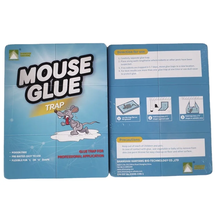 Factory wholesale mouse trap paper sticky glue board pest trap sticker