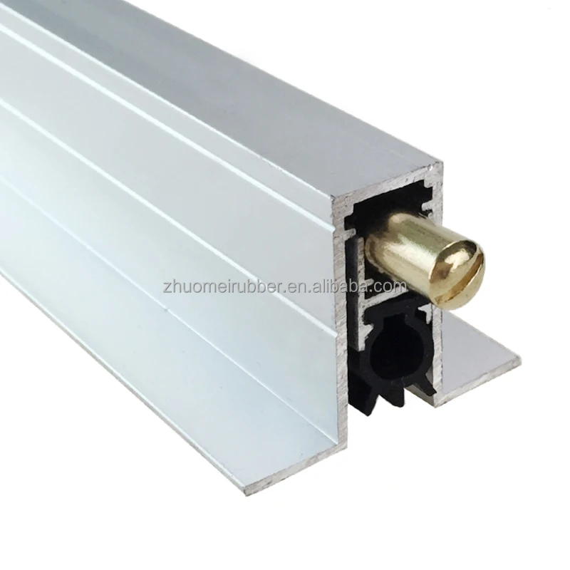 Fireproof Heavy Duty Surface Mounted Aluminum Automatic Door Bottom Drop Seal Strip