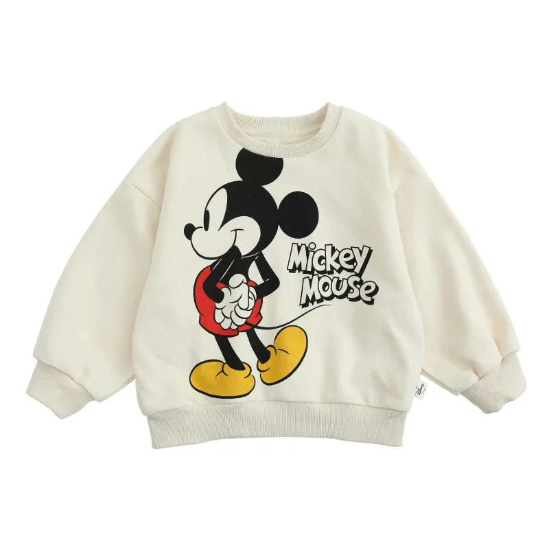 Hot sale 100% cotton cartoon print popular cartoon character baby sweatshirt tops 3-8 kids little girl children colorful tops