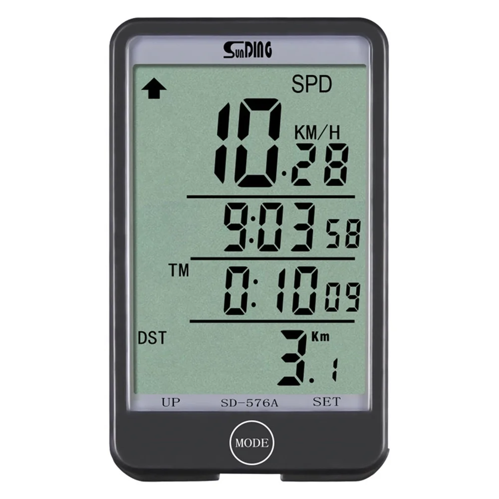 Sunding Wired Bike Computer Bicycle Speedometer Cycling Odometer Cycle Meter Speed Sensor Mph Indoor Outdoor Exercise Rainproof